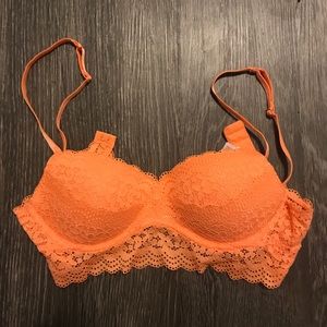 Lacey Orange Bra
